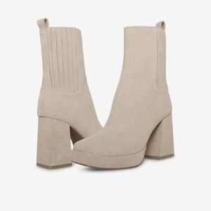 Blondo Elegant Beige Women's Ankle Boots